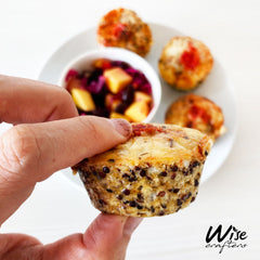 Kohlrabi Kimchi Quinoa Quiche with Tomato Chickpea Chutney