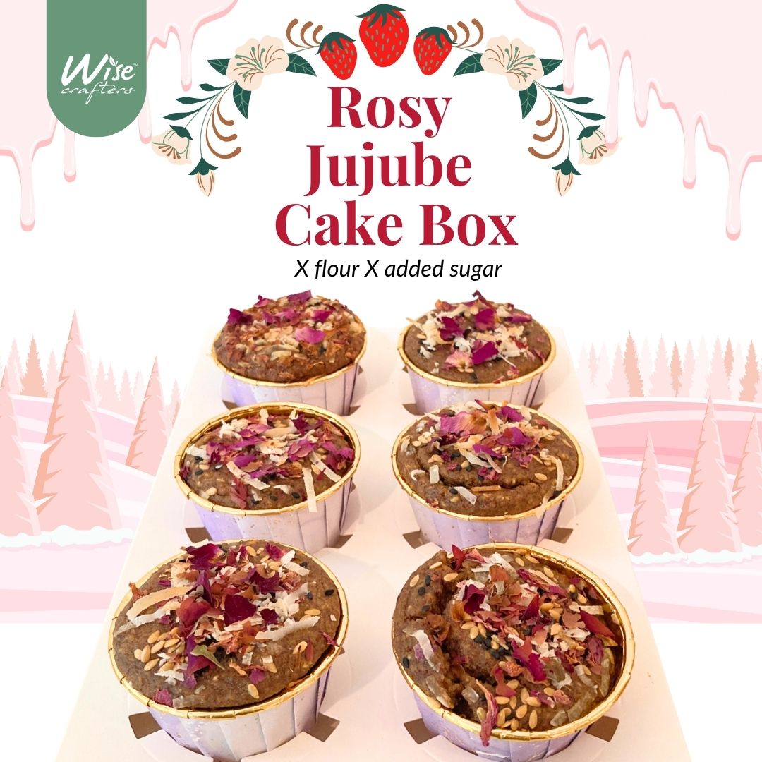 Rosy Jujube Cake Box